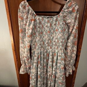 Floral Long Sleeve Dress